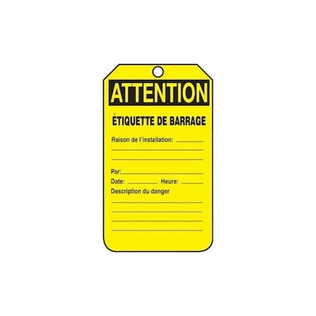 Accuform RP-Plastic, 21 in Width, 0.075 in Height, , 5 PK FRTAB105PTM